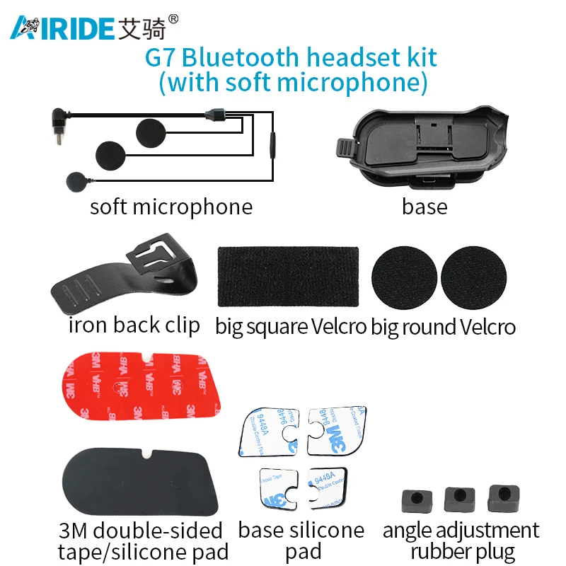 

Мотоциклетный шлем Airide G7, Bluetooth-гарнитура, записывающее устройство вождения, мягкий жесткий Комплект