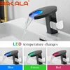 BAKALA Bathroom Waterfall Led Faucet. Sink Waterfall Brass Basin Faucet. Bathroom Mixer Tap Deck Mounted basin sink Mixer Tap ► Photo 1/6