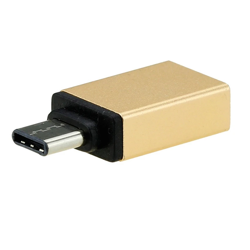 Новая мода USB-C OTG адаптер для передачи данных USB 3,1 type C штекер USB 3,0 A Женский кабель конвертер - Цвет: GD