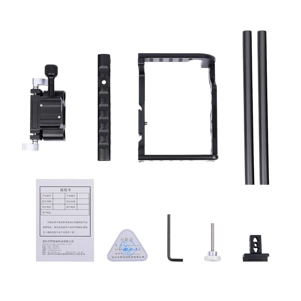Professional Aluminum Alloy Camera Cage Stabilizer for Panasonic GH5/GH4 DSLR Durable and Stable