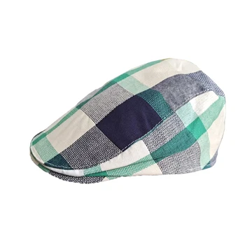 

Infant Children Hats Toddler Cap Gentleman Plaid Baby Cap Boys Sun Hat For Summer Autumn Spring Newborn Photography Props