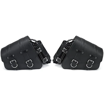 

PU Leather Motorcycle Saddle Bag Motorcycle Bag with Kettle Side Box Side Package Modified Bag