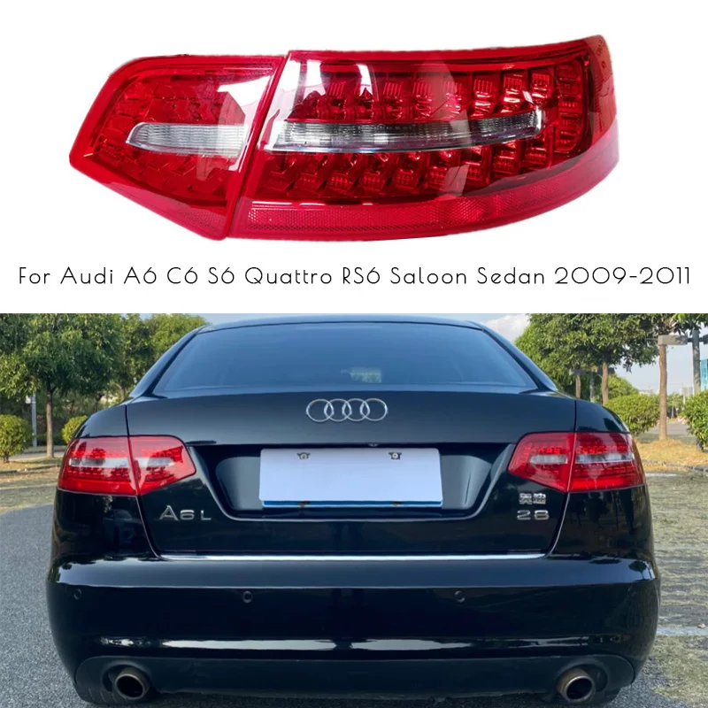 Задний фонарь для Audi A6 C6 S6 Quattro RS6 салона Sedan 2009 2010 2011 светодиодный задний в сборе