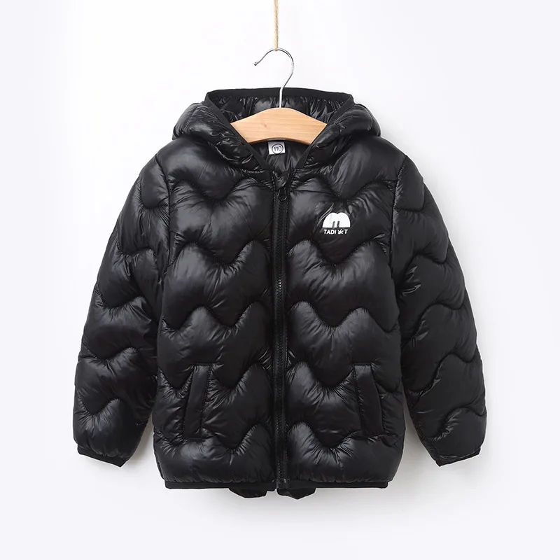 Baby Boys Girls Jacket Autumn Winter Warm Down Coat Jacket Batman Outerwear Coat Christmas Children Kids Clothes - Цвет: FC607-Black