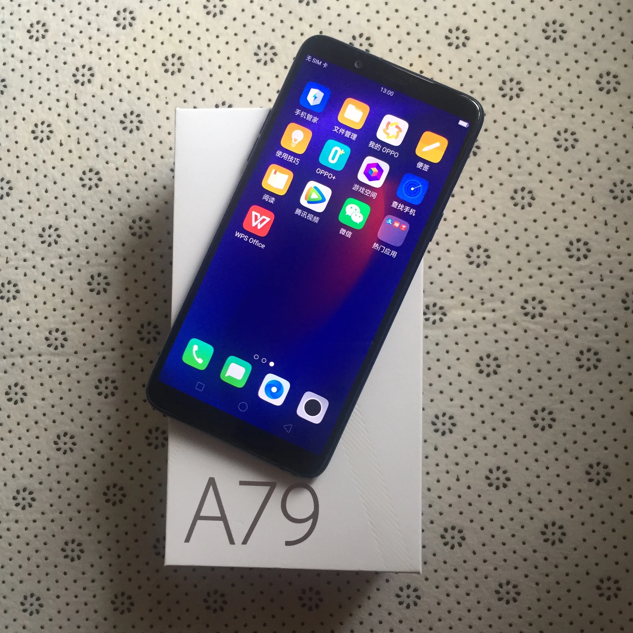 Смартфон Oppo A79 4G LTE Android MTK6763T 4 Гб ОЗУ 64 Гб ПЗУ Восьмиядерный 6," ips 2160x1080 16,0 Мп отпечаток пальца