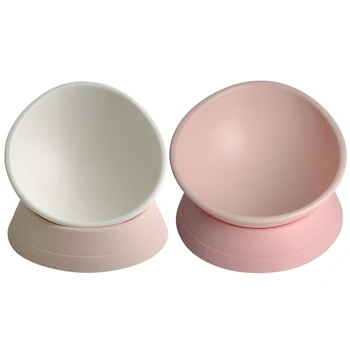 

Pet Dog Cats Bowl 360 Degrees Any Angle Slippery Bevel Bowl Protection Non-slip Cat Bowls Food Bowls Pet Cats Dogs Supplies