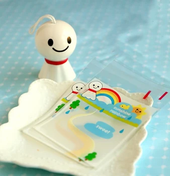 

New Cloudless day baby Self Adhesive Seal packing bags ,packing bag,food packing bags 10X14cm 300pcs/lot