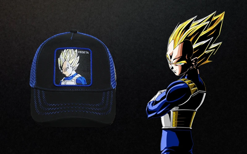 Новая брендовая Кепка Dragon Ball Z VEGETA Snapback Trucker Dad Hat Мужская и женская кепка в стиле панк, хип-хоп, регулируемая косточка, сетчатая Кепка, Прямая поставка