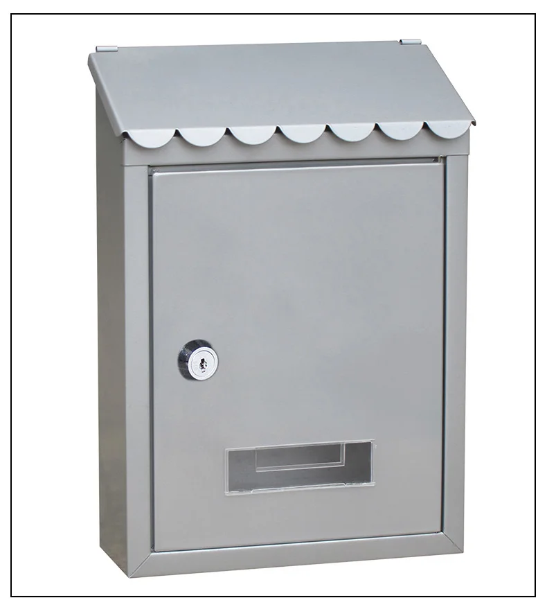 Description Picture 6 of itemOutdoor Lockable Metal Mailboxes Wall Mounted Mail Box Bucket Post Letter Boxwith Key For Home Garden Decoration  Supplies