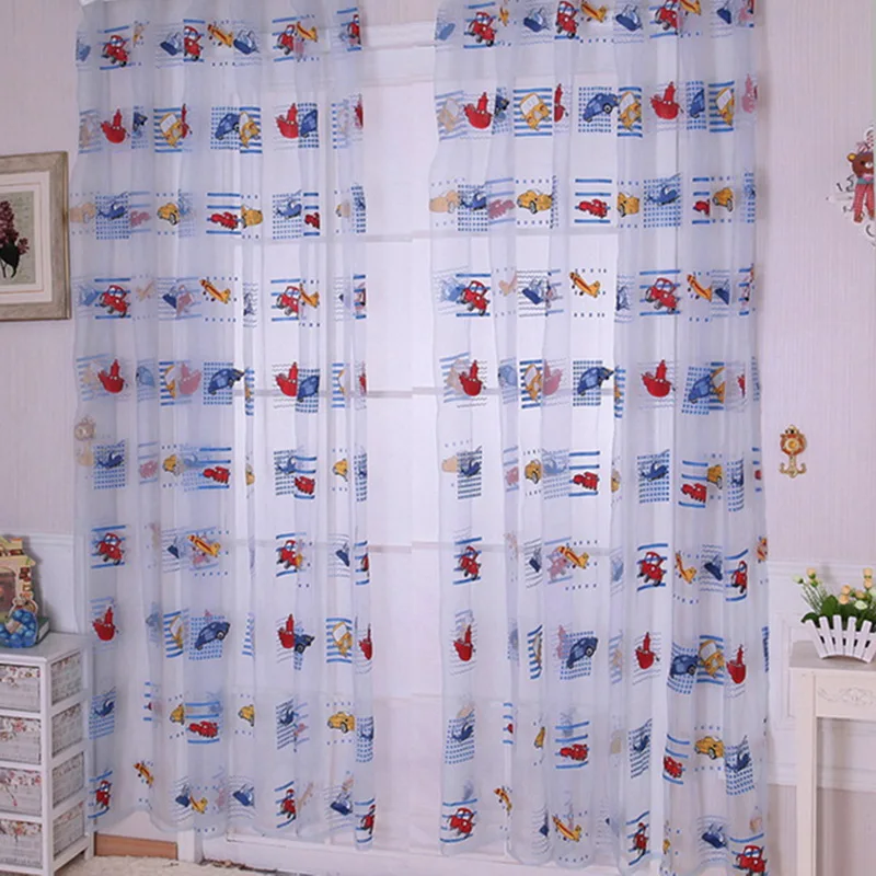 

Lovely Cartoon Car Curtains for Living Children Room Bedroom Curtains Decorative Curtains for Kids Baby Room Drapes