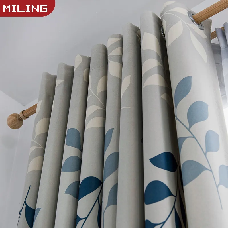 Плотные Шторы MILING для гостиной спальни с принтом листьев | Дом и сад