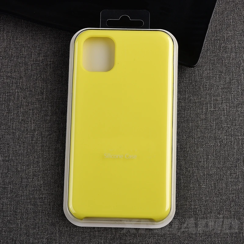 Flash Yellow Роскошный Официальный чехол для телефона с логотипом для iphone 11 Pro Чехол для Apple 7 8 6 6s Plus X XR XS MAX силиконовые чехлы с жидкостью - Цвет: Flash Yellow