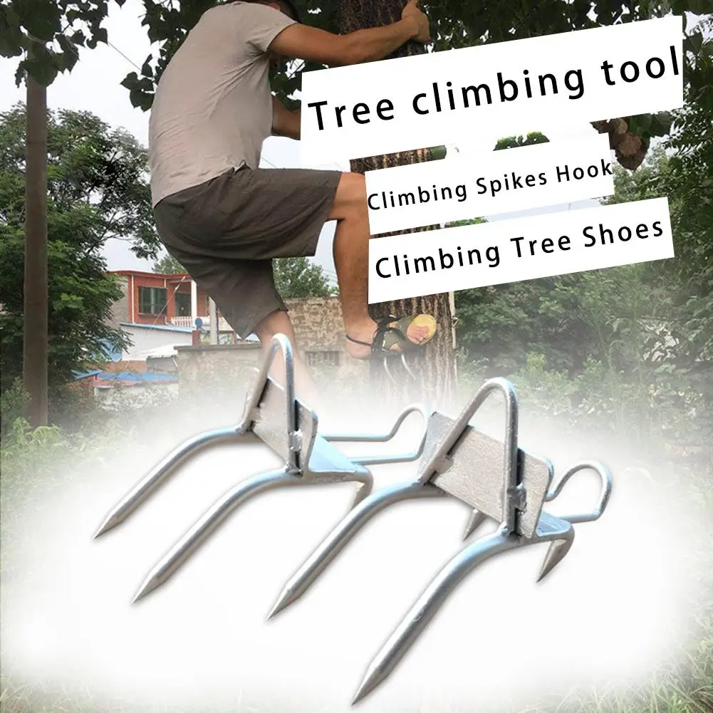 

New Tree Climbing Safe Tool Pole Climbing Spikes For Hunting Observation Picking Fruit 304 Stainless Steel Climbing Tree Shoes