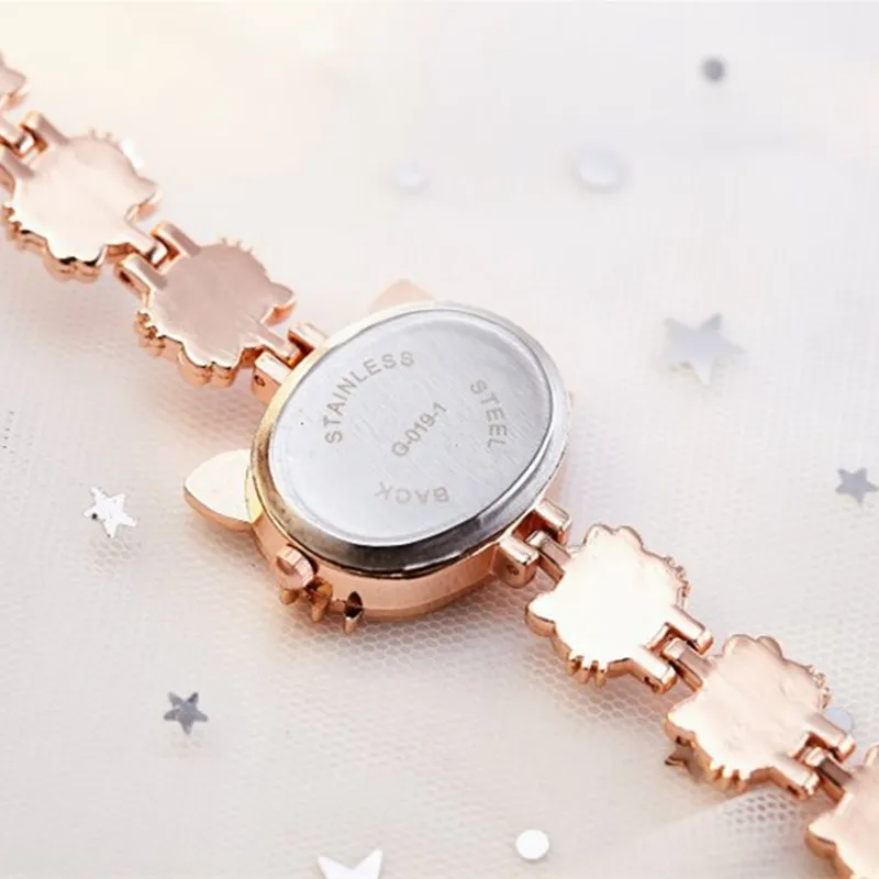 Новинка, детские часы reloj для девочек, мультяшный милый браслет, студенческие часы для девочек, милые кварцевые часы, подарок на день рождения, высокое качество