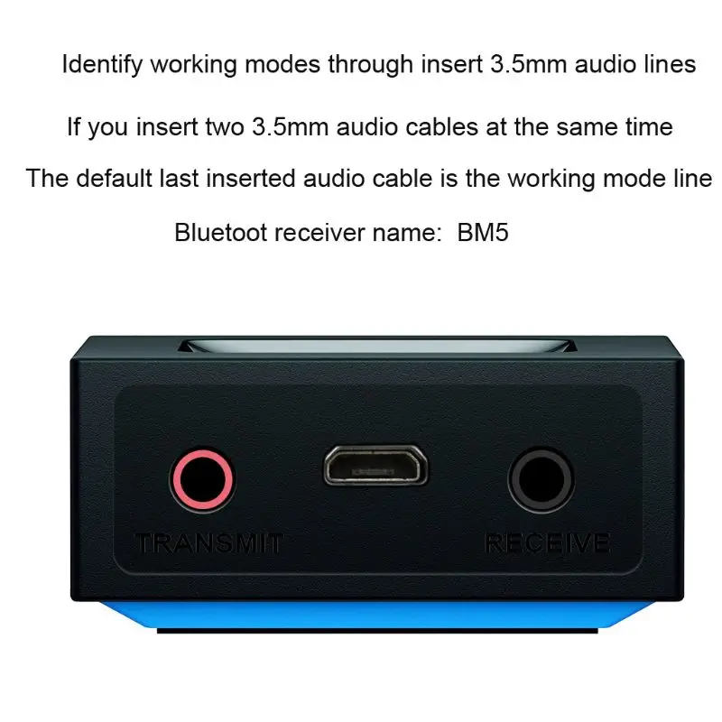 2в1 перезаряжаемый беспроводной адаптер с Bluetooth V4.2 аудио-Стерео адаптер передатчик приемник для автомобиля AUX MP3 MP4 tv PC Динамик