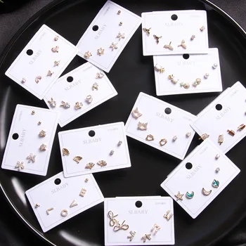 

30 Pairs/lot fashion classical women earrings wholesale small size earring jewelry lot 201104-26