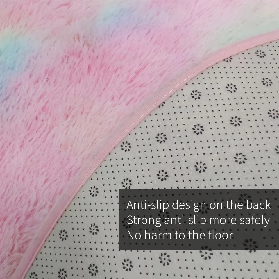 Wishstar Colorful Carpet Shaggy Girl Room Bedside Rugs Cute Rainbow Color Soft Fluffy Plush Rug For Bedroom Nordic Home Decor Wishstar Colorful Carpet Shaggy Girl Room Bedside Rugs Cute Rainbow Color Soft Fluffy Plush Rug For Bedroom Nordic Home Decor