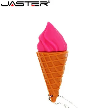 

JASTER Special plastic Ice cream model pen drive cartoon USB 2.0 Memory flash stick 4GB 8GB 16GB 32GB 64GB U disk free shipping