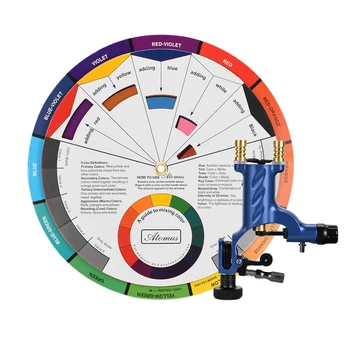 

Rotary Tattoo Motor Machine Color Wheel Mixing Guide Chart Tattoo Makeup Set