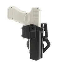 

Tactical Gun Holster Movable Right Hand Waist Pistol Holsters with Flashlight or Laser Mounted For G17 G18 G19