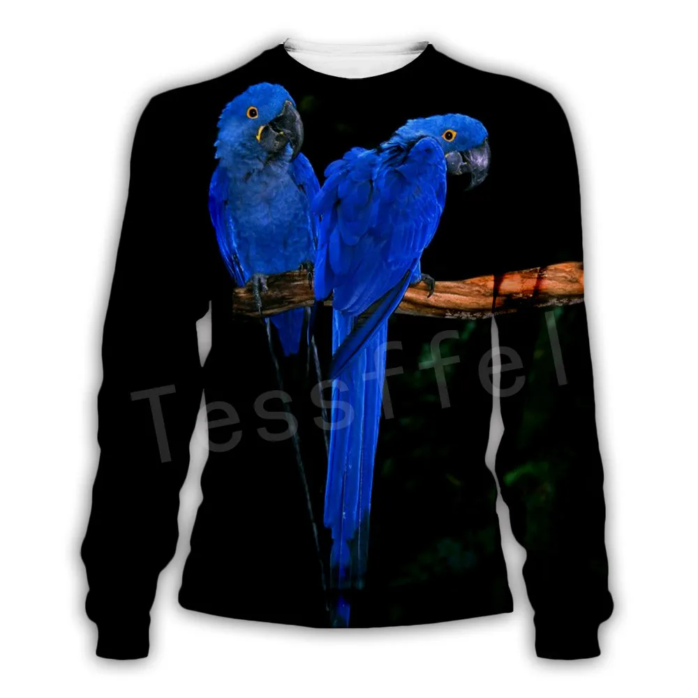 Sweatshirts Tessffel животных попугай унисекс красочные забавные животные, бегом, для зала костюм Harajuku 3dprint застежки-молнии/толстовки/толстовка/куртка/Для мужчин/Для женщин 15 - Цвет: Sweatshirts