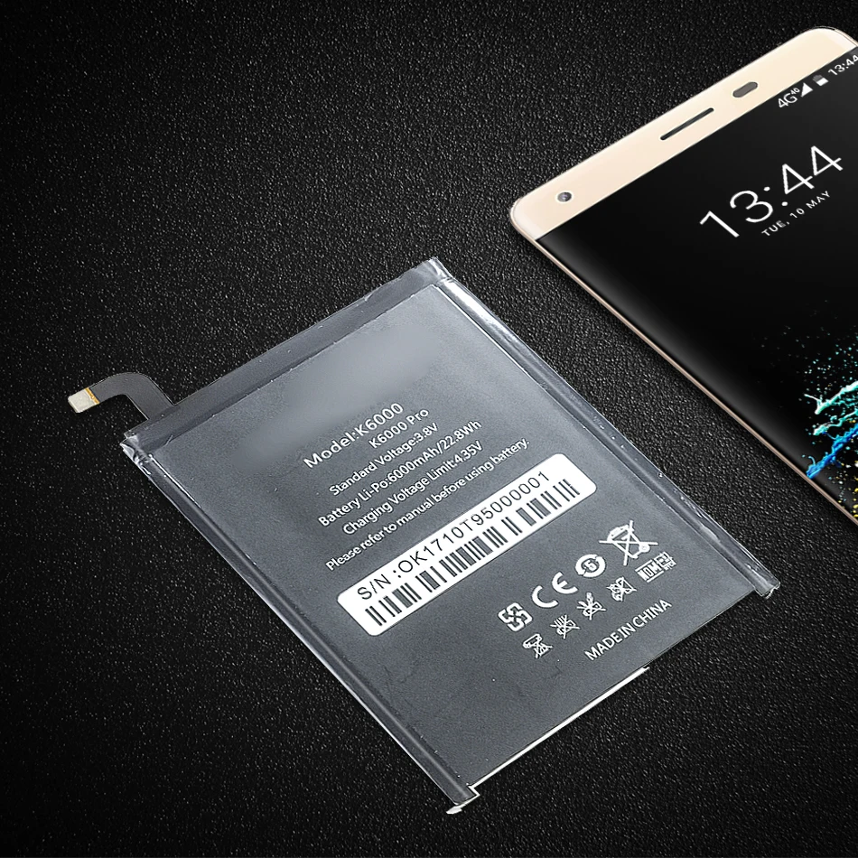 Для Oukitel K6000 Pro мобильный телефон 6000 мАч сменная батарея для мобильного телефона для Oukitel K6000 настоящая Замена высокого качества