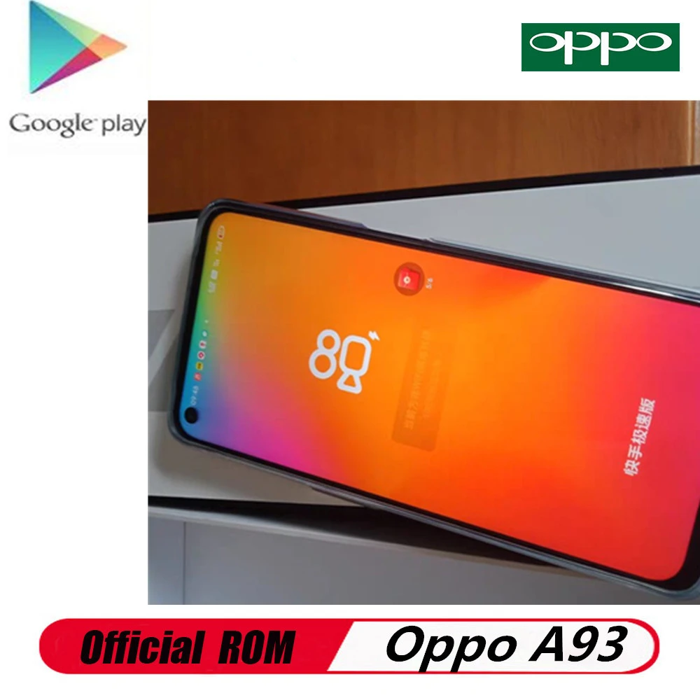 laptop ram Original Oppo A93 5G Mobile Phone SM4350 Octa Core Android 11.0 6.5" 90HZ 48.0MP 18W Fast Charger Face ID Fingerprint 5000mAh laptop 8gb ram