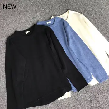 

Three colors women's Sweater knitted O-neck loose top wool ladies knitwear long-sleeved pullover clothes fashion 2020 new