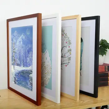 

A3 Wooden Frame Black White Color Photo Frames For Wall Art Picture Frames Photo Frames For Picture Walnut Wood Frames