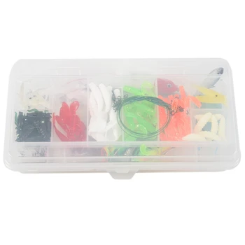 

100 Fishing Lures Spinners Plugs Spoons Soft Bait Pike Trout Salmon+Box Set