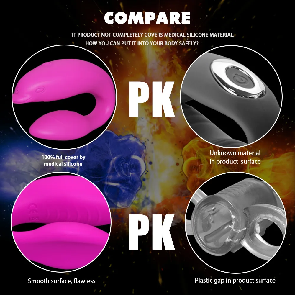 Silicone Dual Vibrating Dildo Panties Magic Wand Clitoral Stimulation Wireless Remote Control G Spot Vibrator Sex Toys for Women (12)