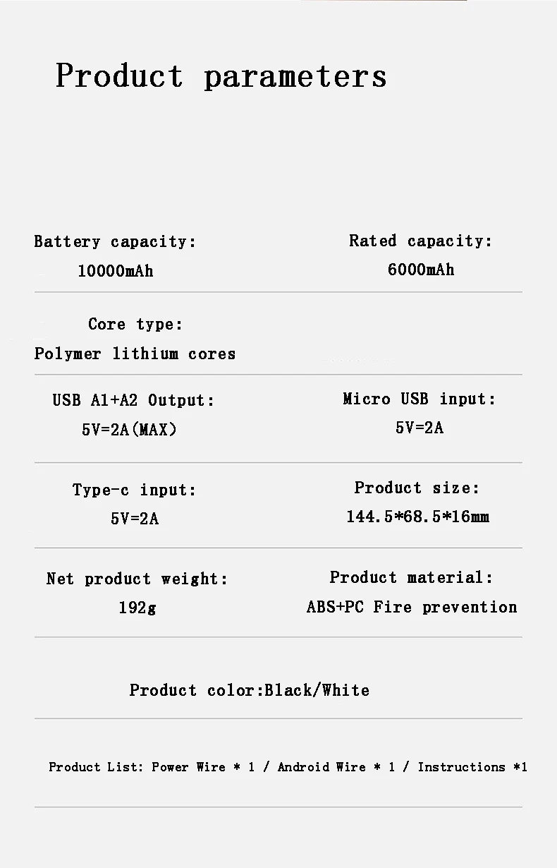 Внешний аккумулятор 10000 мАч для Xiaomi mi 2 USB power Bank портативное зарядное устройство Внешний аккумулятор повербанк для iPhone Xiao mi huawei