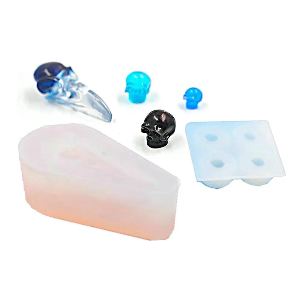 DIY Миниатюрные силиконовые формы с черепами подвески из эпоксидной смолы для