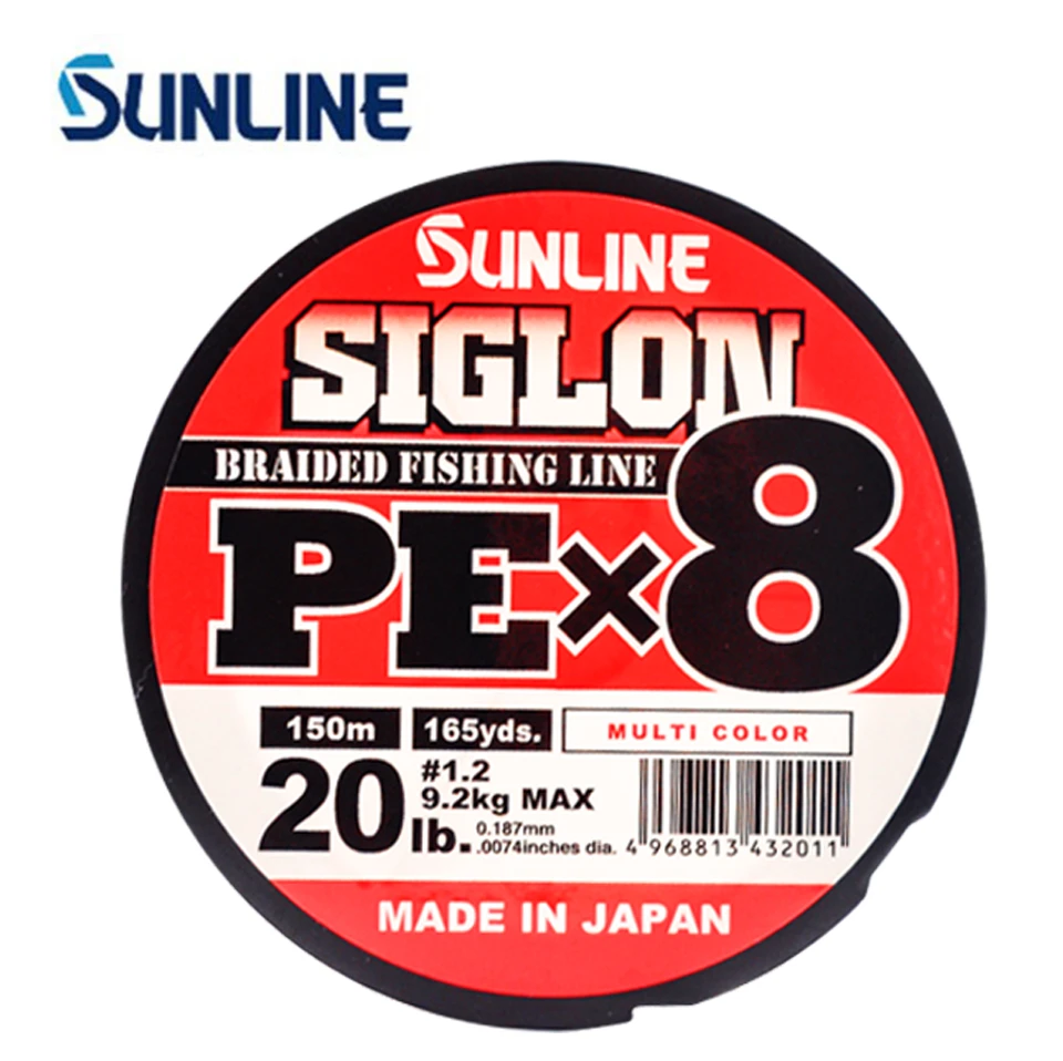 Sunline Siglon Pe編組釣り糸 100 オリジナル 8ストランド 150m 165y ライトグリーン 日本製 多くの方法に適しています Fishing Lines Aliexpress