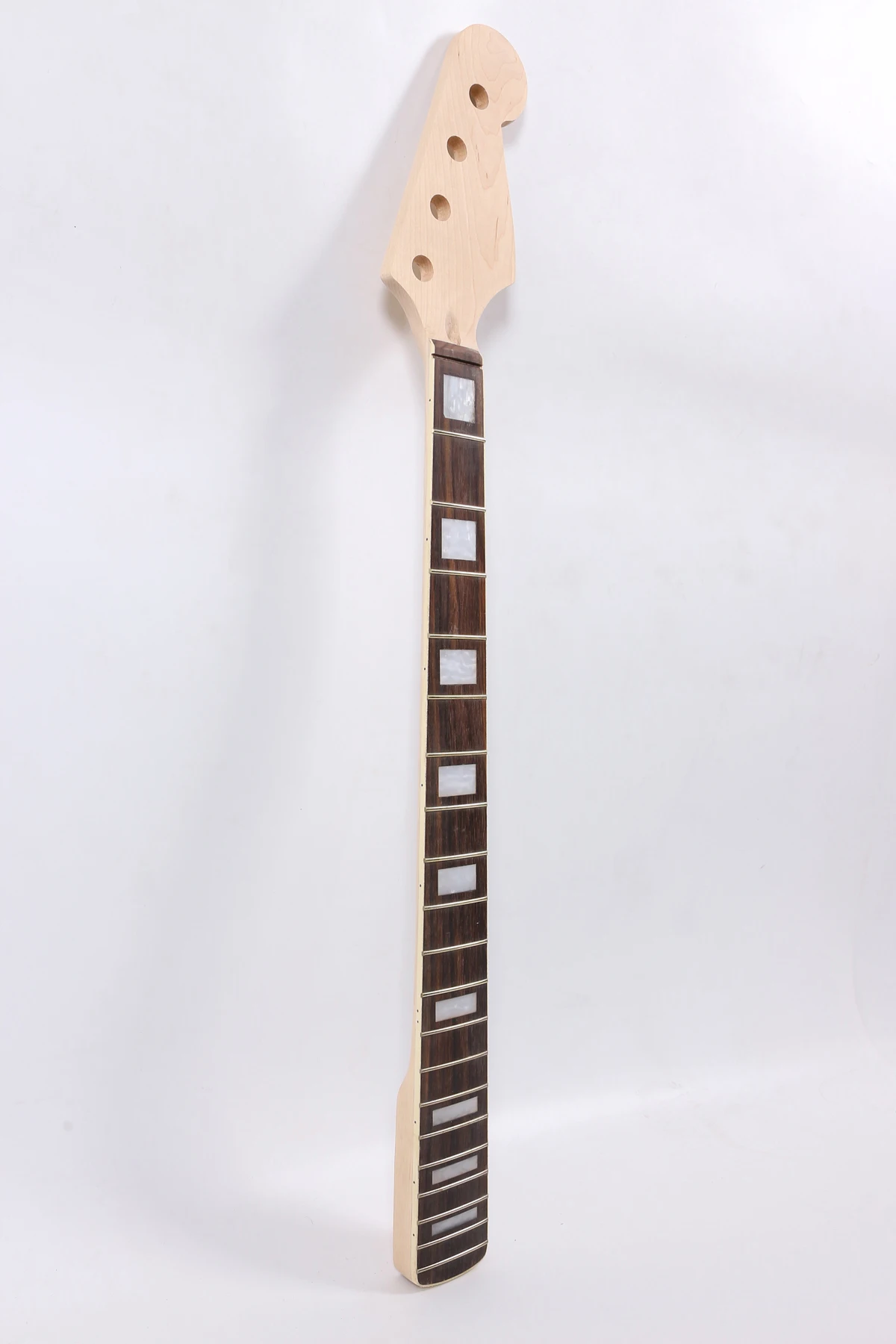 Yinfente Electric Guitar Bass Neck Replacement 24 Fret 34 Inch Maple Rosewood Fretboard Unfinished 