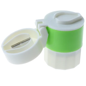 

Portable Pill Cutter Splitter Box 4 in 1 4 Layer Powder Tablet Grinder Powder Pill Cutter Medicine Splitter Box Storage Crusher
