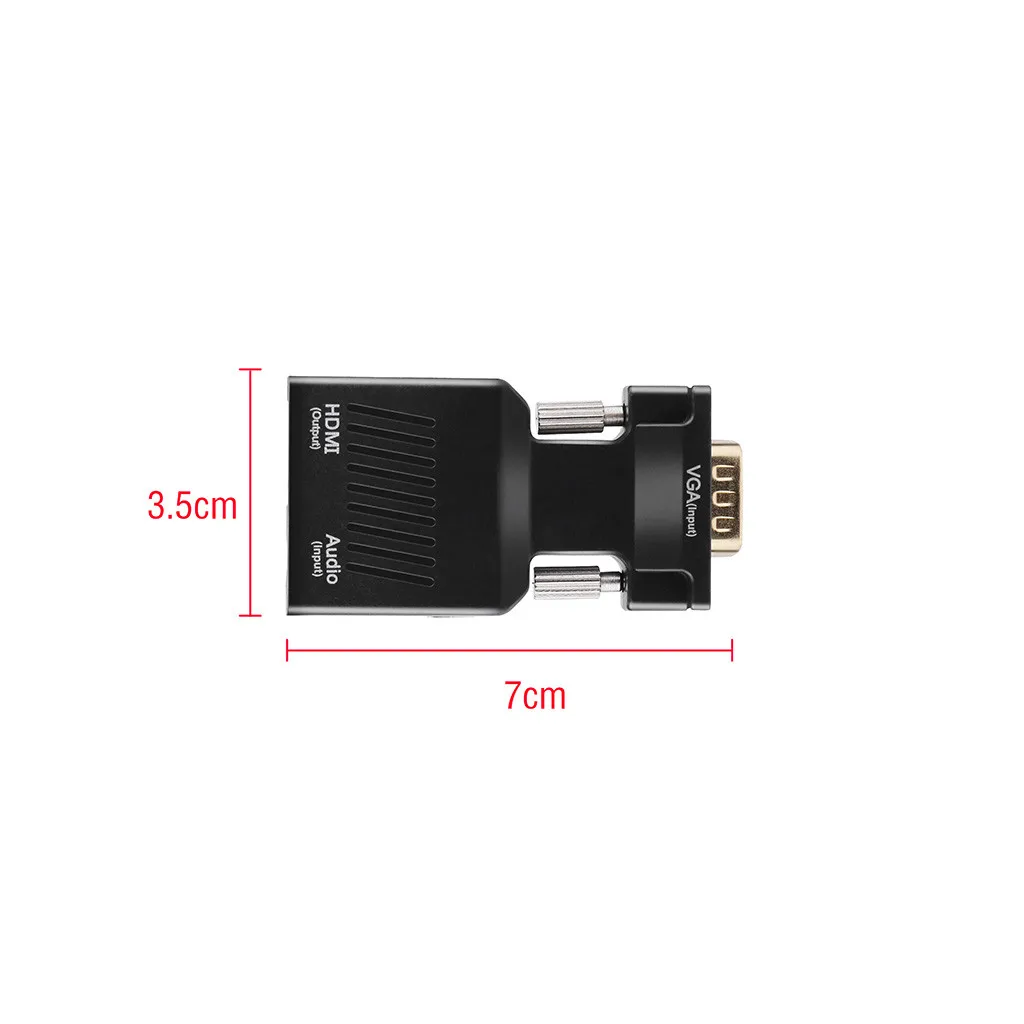VGA к HDMI адаптер VGA к HDMI 1080P видео аудио конвертер USB концентраторы 3,5 мм аудио кабель для ПК ноутбука ТВ коробка адаптер Usb