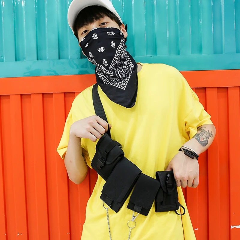 Сумка для Мужская модная уличная одежда грудной клетки сумка Fanny Pack мульти-карман дорожная сумка через плечо сумка для телефона сумка на пояс сумка в стиле casual поясная сумка