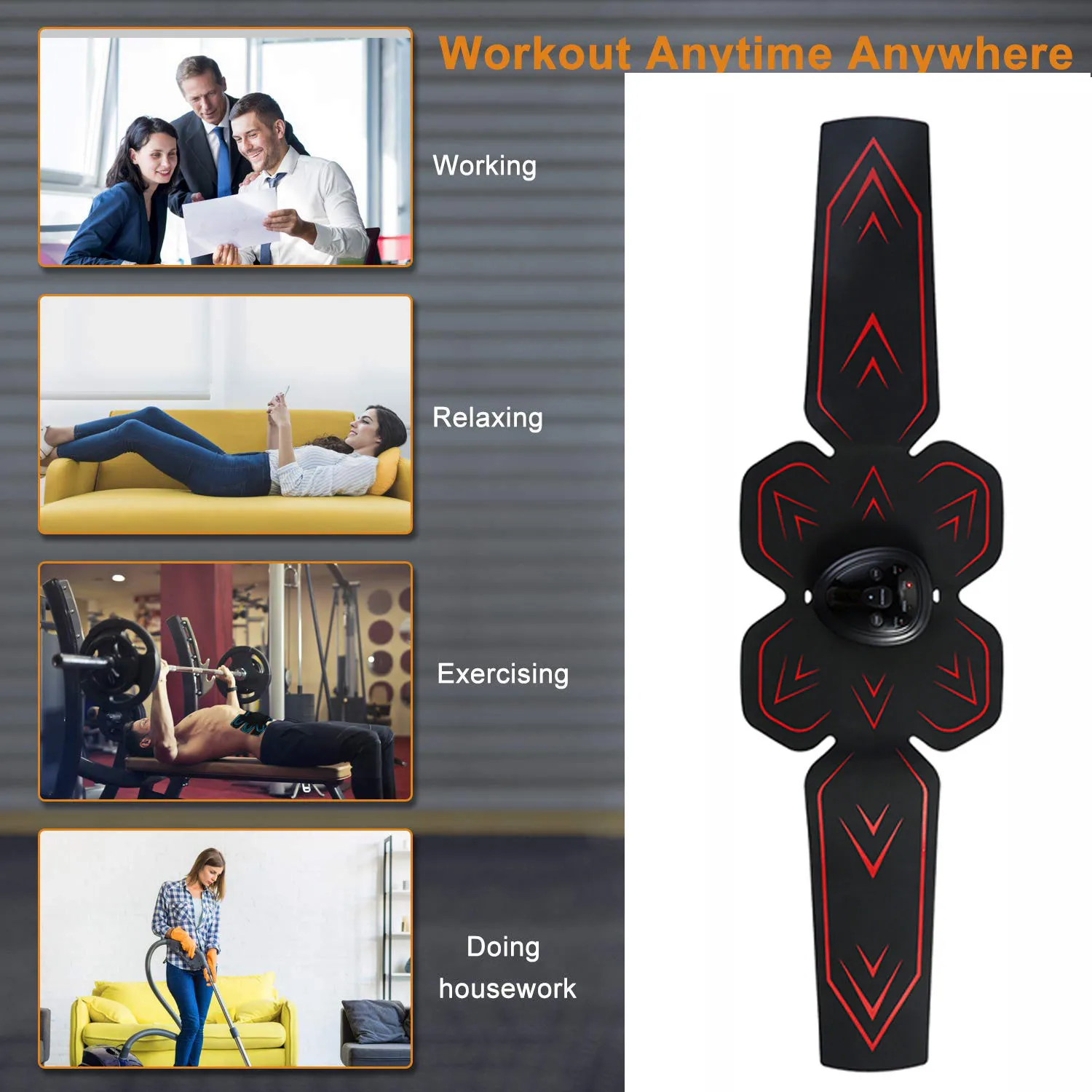 Тренажер для похудения, стимулятор мышц живота, тренажер для EMS, вибрационный фитнес-массажер, шейпер для тренировки живота, оборудование для фитнеса