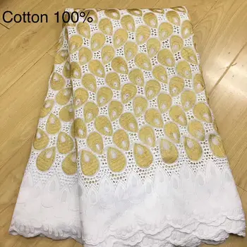 

hot selling 100%cotton swiss lace fabric 2020 high quality embroidery african lace fabric swiss voile lace in switzerland 5yards