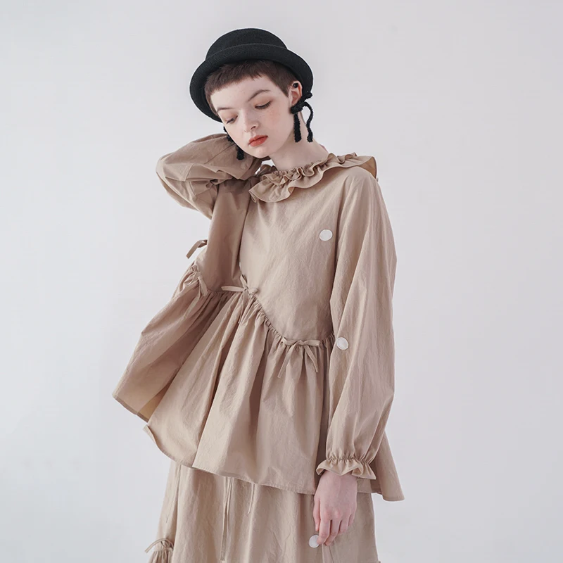 imakokoni wave hem shirt original design simple