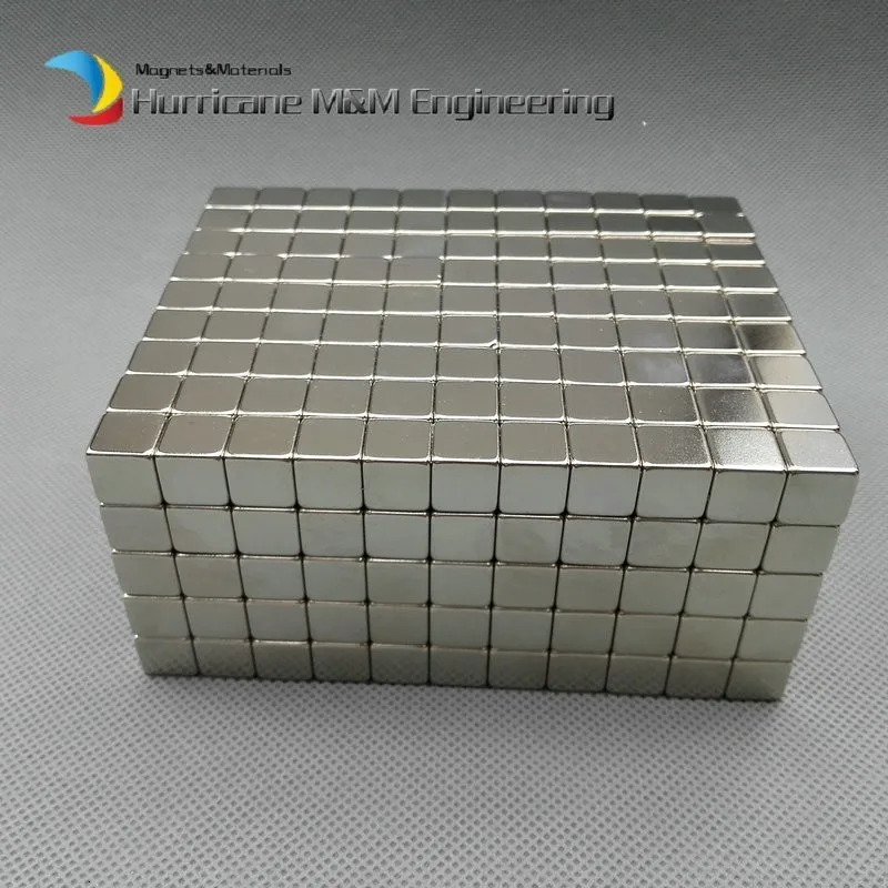N52 NdFeB монтажный блок 10x10x10 мм DIY приманка сильные неодимовые постоянные магниты редкоземельный промышленный магнит 10-125 шт