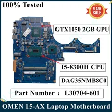 LSC Für HP OMEN 15-AX Laptop Motherboard Mit SR3Z0 I5-8300H CPU GTX1050 2GB GPU L30704-601 DAG35NMB8C0 MB 100% getestet