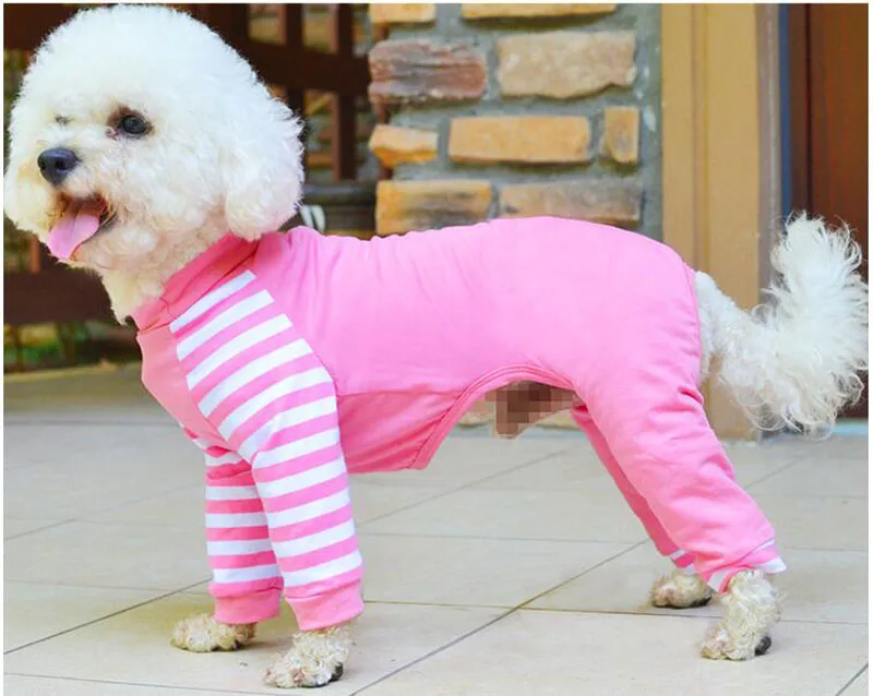 Soft Cotton Pets Dog Costume Pajamas Winter Warmer Pets Doggy Puppy Cat Clothes Pet Jumpsuits Romper Pyjamas Clothing XS-XL 20A