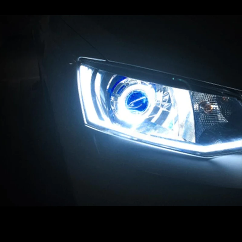 Car styling for skoda fabia headlights- HID xenon Head Lamp case for Skoda Fabia Bi-Xenon Lens low beam auto Accessorie
