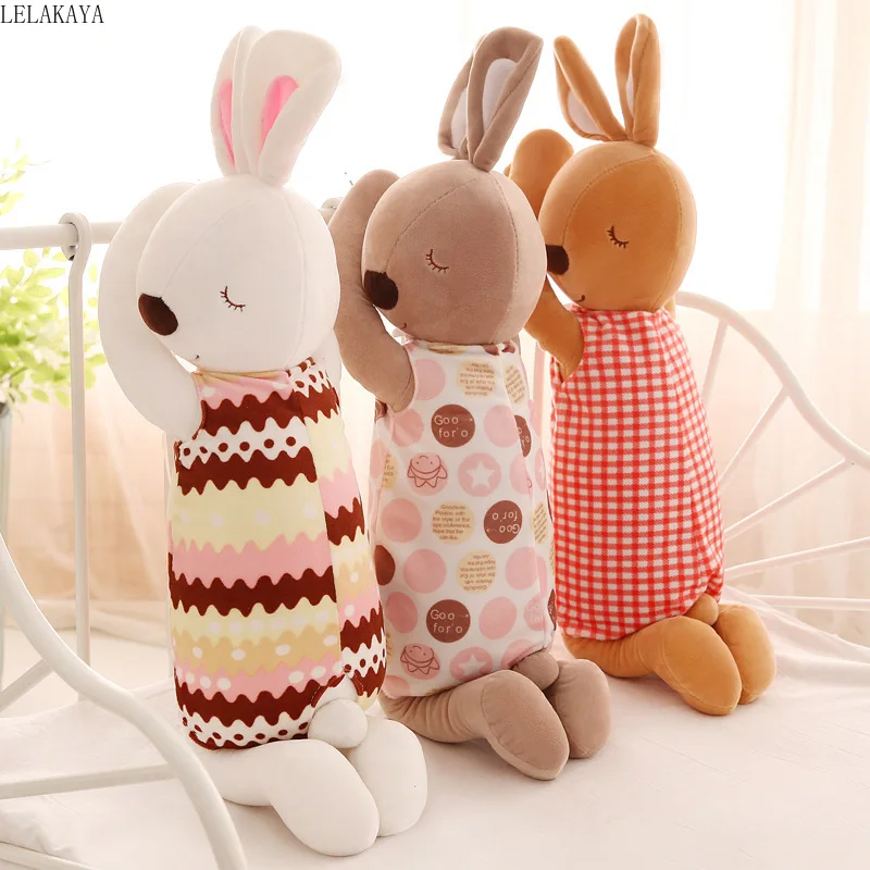 Super Lovely Sleeping Plush Comfort Toy Stuffed Animal Soft Bunny Baby Appease Lying Rabbit Pillow Doll Children's Gift 70~150CM
