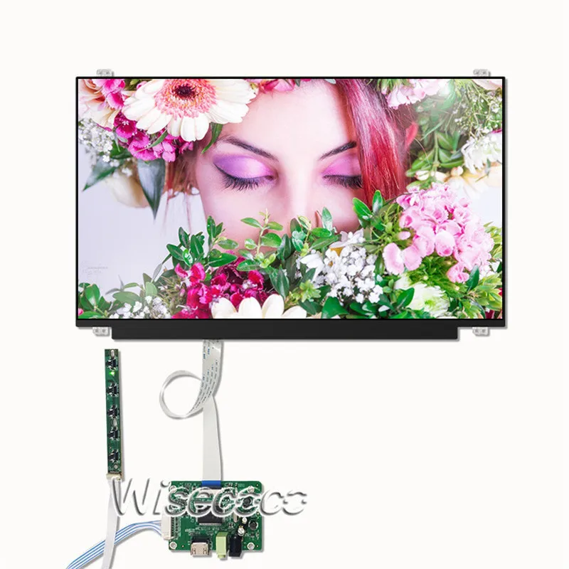 full kit Wisecoco HDMI Edp 30 Pin плата контроллера 15,6 дюймов 1366x768 ЖК-экран для ноутбука планшета замена матовая узкая рамка тонкий - Цвет: full kit