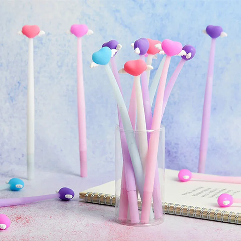 

8 PCs 0.5mm Creative Cartoon Cute Silicone Neutral Pen Office Stationery Student Signature Gel Pen Stationery Gifts