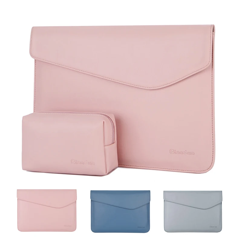 Мягкий чехол из искусственной кожи для ноутбука Macbook Air Pro 13 14 15 дюймов, сумка для ноутбука, чехол для планшета Xiami hp DELL lenovo