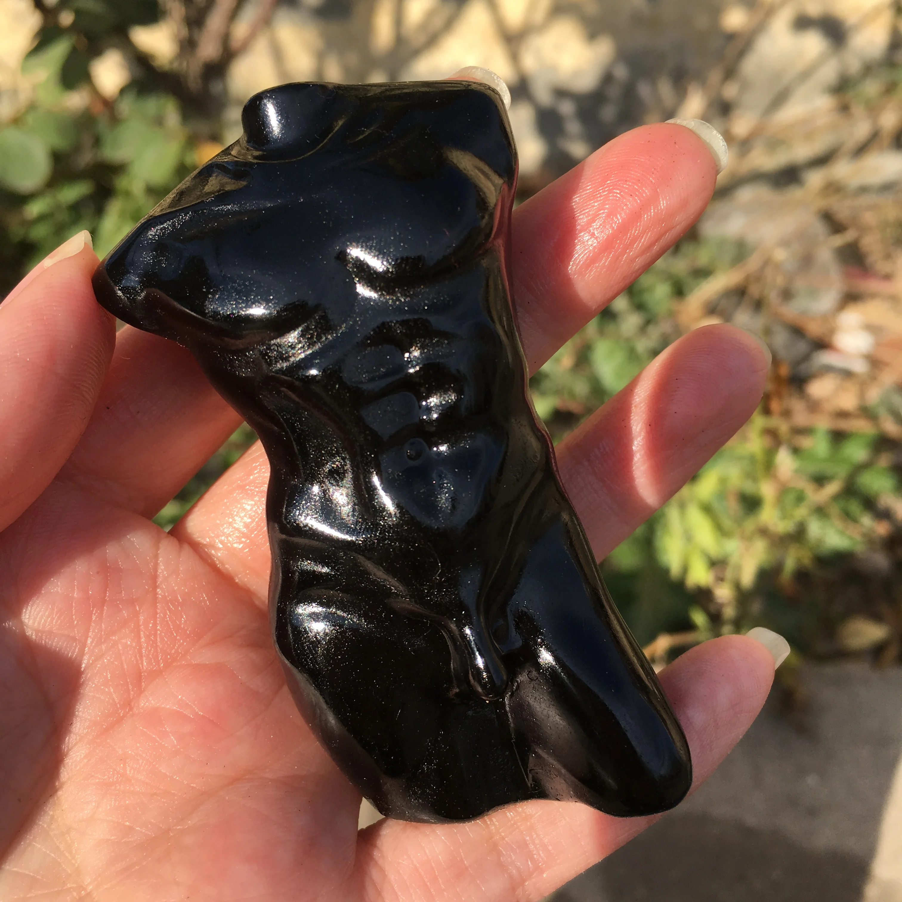 Man Model Bust Natural Stones Statue Healing Crystal Boy Body  Art Figurine Hand Carved Room Decor Gift Ornament 4